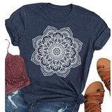 Mandala T Shirt Bohemian Women T Shirt