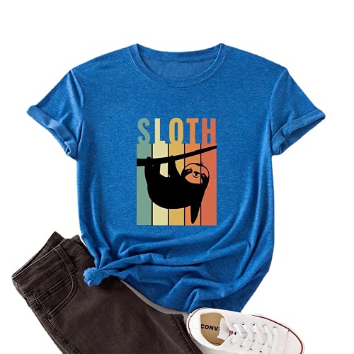 Sloth Shirt Women Funny Cute Sloth T-Shirt