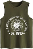 Women in A World Where You Can BE Anything Be Kind Tank Tops