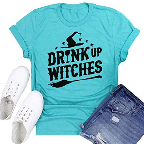 Women Drink Up Witches T-Shirt Halloween Shirt