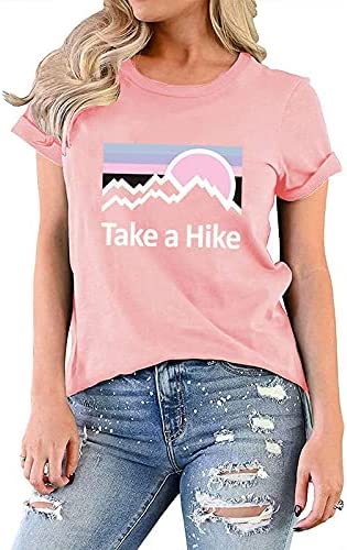 Women Take A Hike Shirt Camping Crew T-Shirt