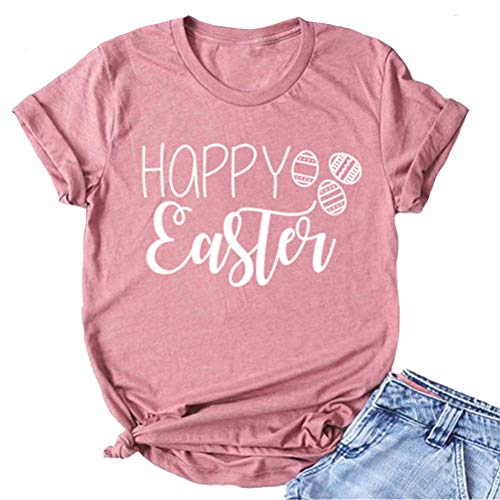 Women Happy Easter T-Shirt Cute Easter Shirt