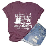 Making Memories One Campsite at A Time T-Shirt Camping Shirt