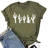 Women Cactus T-Shirt Cute Graphic Shirt