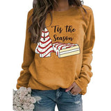 Women TitleTis The Season Christmas Tree Sweatshirt Sandwich Shirt