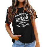 Funny Mom Shirts for Women I'll Put You in The Trunk Don?t Test Me Graphic Tees