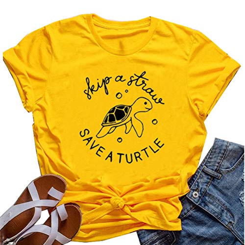 Women Turtle Graphic Cute T-Shirt