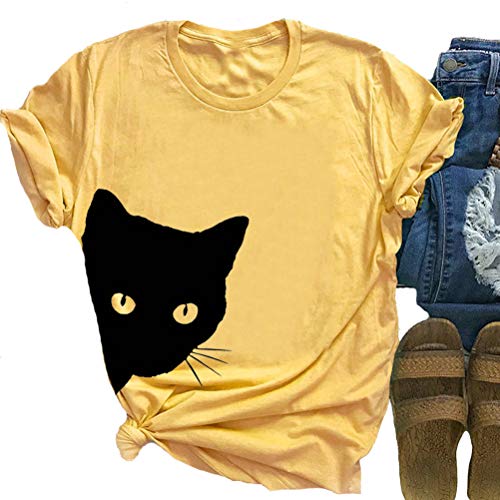 Women Cute Cat T-Shirt