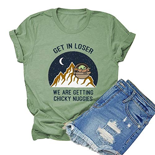 Get in Loser We are Getting Chicky Nuggies Vintage T Shirt for Women