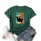 Sloth Shirt Women Funny Cute Sloth T-Shirt