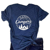 Women Happy Camper T-Shirt Camping Shirt