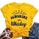 Women Sunshine and Whiskey T-Shirt Graphic T-Shirt