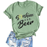 Women Sunshine and Beer T-Shirt Sunshine Shirt