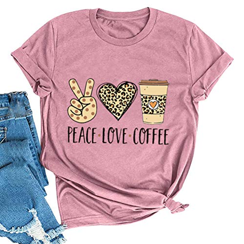 Women Peace Love Coffee T-Shirt