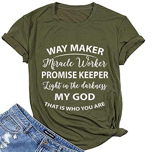Way Maker Miracle Worker Promise Keeper Light in The Darkness My God This is Who You are T-Shirt