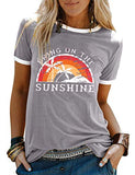 Women Bring On The Sunshine T-Shirt Women Graphic T-Shirt