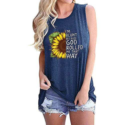Women I'm Blunt Because GOD Rolled Me That Way Shirt Sunflower Shirt