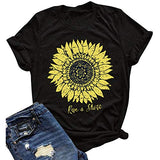 Women Rise & Shine T-Shirt Sunflower Shirt