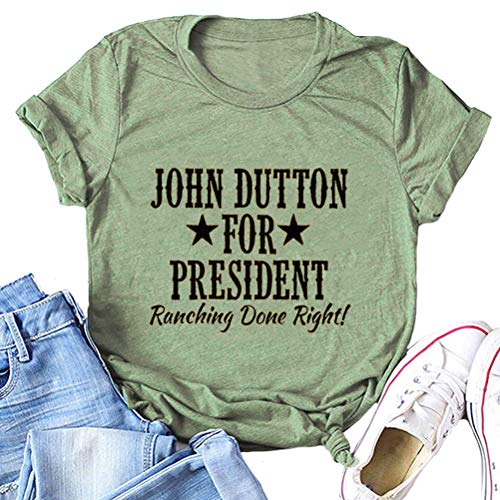 John Dutton for President Star T-Shirt for Women
