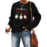 Women My Favorite Color is Lights Sweatshirt Long Sleeve Santa Sweatshirt Christmas Shirt