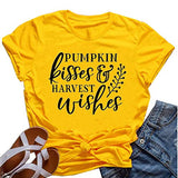 Pumpkin Kisses and Harvest Wishes Women T-Shirt