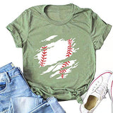 Women Baseball Cute T-Shirt Graphic Shirt