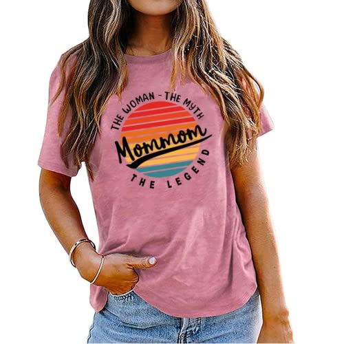 Vintage Mommom Tees Women The Woman The Myth The Legend Funny Mommom T-Shirt