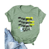 One Margarita Two Margarita Three Margarita Shot Women's Tee Shirt Drinking Shirt for Women