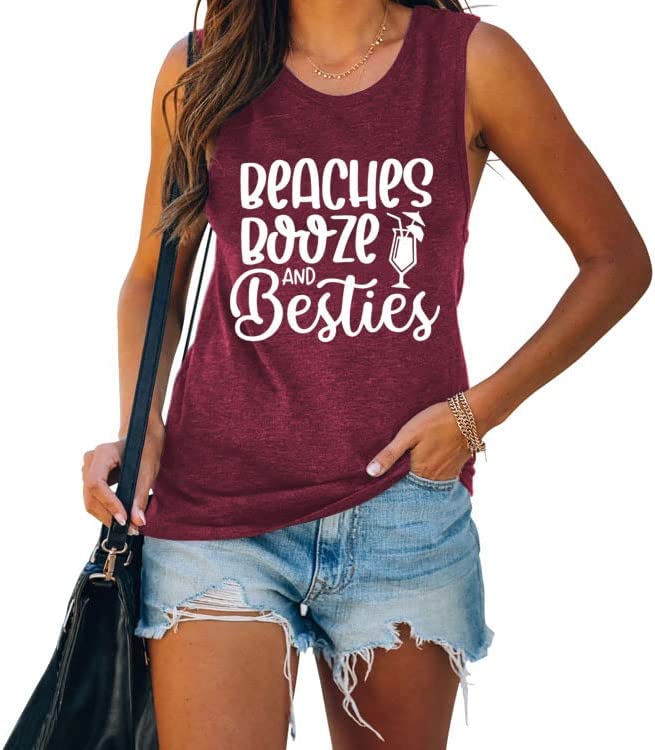 Women Girls Vacation Tank Tops Funny Summer Shirt