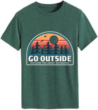 Go Explore Shirt for Women Hiking Camping Mountain T-Shirt