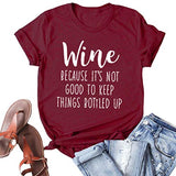 Women Wine T-Shirt Graphic Shirt