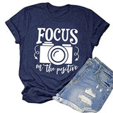Focus On The Positive T-Shirt for Women Positive Graphic Shirt