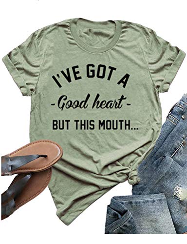 Women I've GOT A Good Heart But This Mouth Graphic T-Shirt
