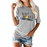 Women The Real Moms of Softball T-Shirt Softball Mom Shirt