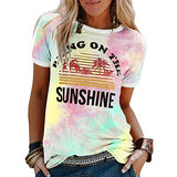 Women Bring On The Sunshine T-Shirt Sunshine Tie Dye Graphic Shirt