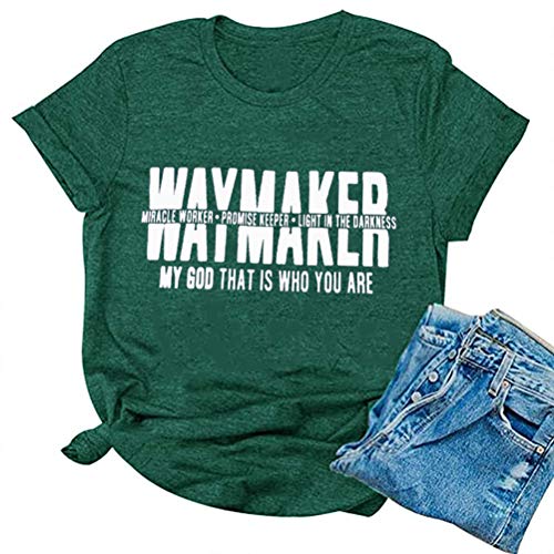 Women Way Maker Miracle Worker Promise Keeper T-Shirt Way Maker Shirt