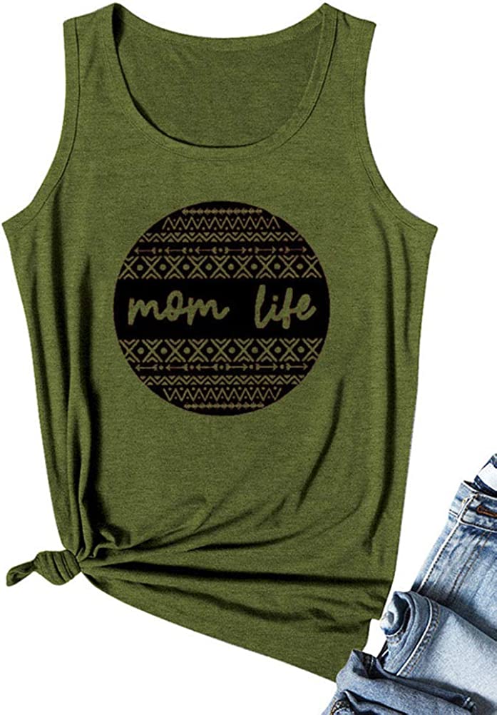 Women Mom Life Tank Top Mom Life Shirt
