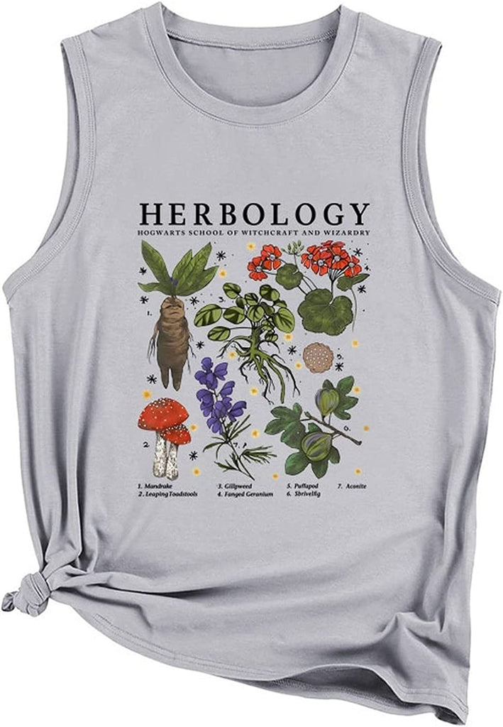 Herbology Plants Tank Tops Women Gardening Shirt