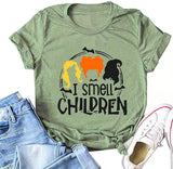 Women Hocus Pocus T-Shirt I Smell Children Shirt