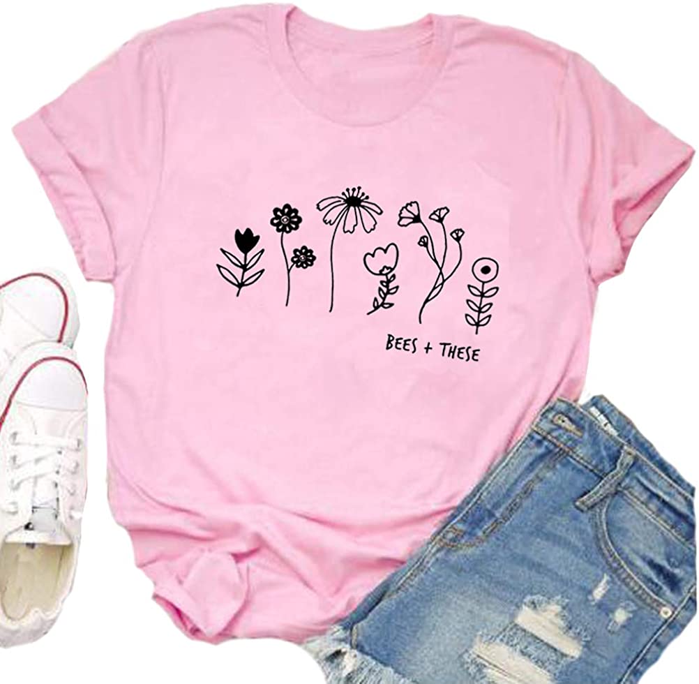 Women Bees These T-Shirt Plant These Save The Bees Shirt