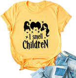 Women Hocus Pocus T-Shirt I Smell Children Shirt