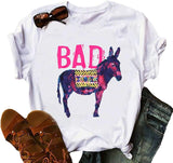 Bad Ass Donkey T-Shirt Graphic Funny Shirt