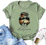 Witchy Woman T-Shirt Skull Halloween Shirt