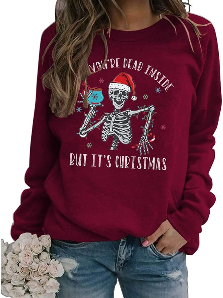 Women When You're Dead Inside But It's Christmas Sweatshirt