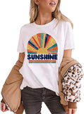 Women Retro Sunshine T-Shirt Sunshine Graphic Shirt