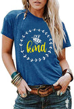 Women Bee Kind T-Shirt Graphic Shirt