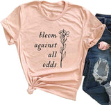 Women Bloom Against All Odds Graphic T-Shirt