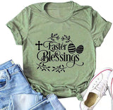 Women Easter Blessings T-Shirt Jesus Shirt