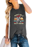 Don't Be a Salty Heifer Tank Top for Women Funny Cow Shirt