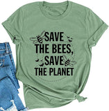 Women Save The Bees Save The Planet T-Shirt
